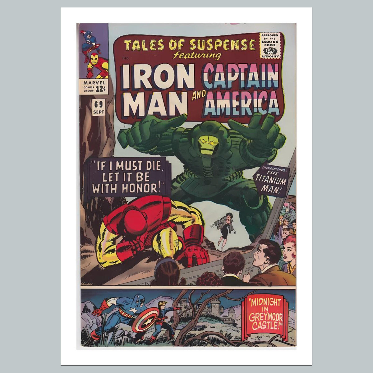 2430 Tales Of Suspense 8x10 Glossy Photo Comic Book Cover Fast-Secure Shipping