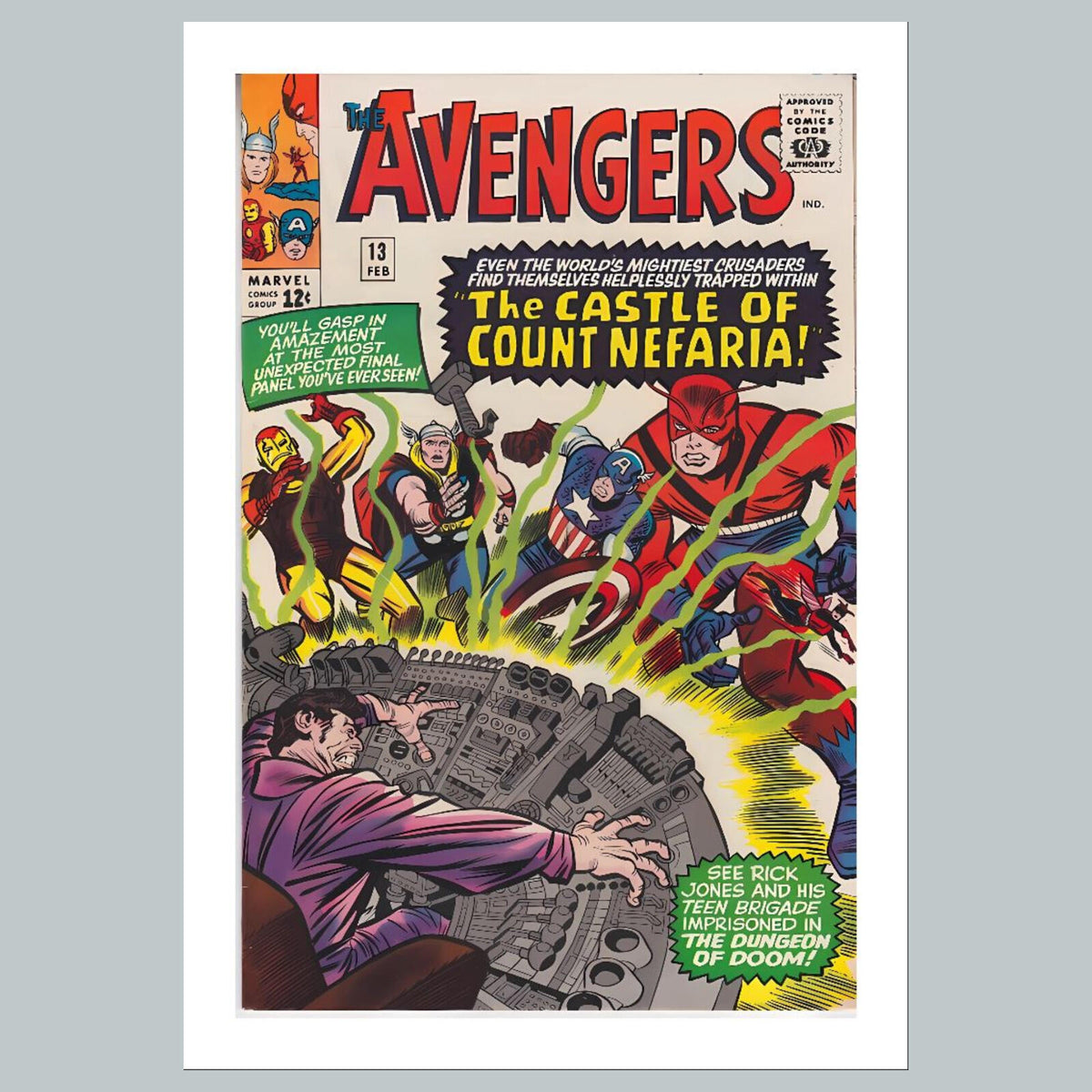1880 Avengers 8x10 Glossy Photo Comic Book Cover Fast-Secure Shipping