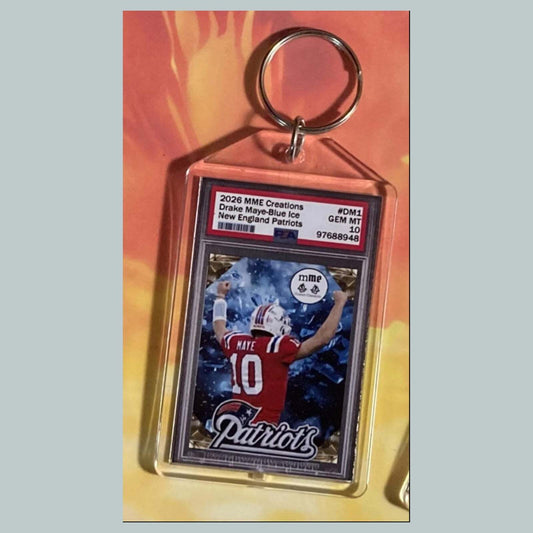 3742 Drake Maye 2026 Mockup Custom Hand Made Keychain