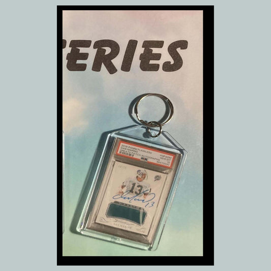 3493 Dan Marino 2015 Panini Flawless Patch Auto Custom Hand Made Keychain - Gift