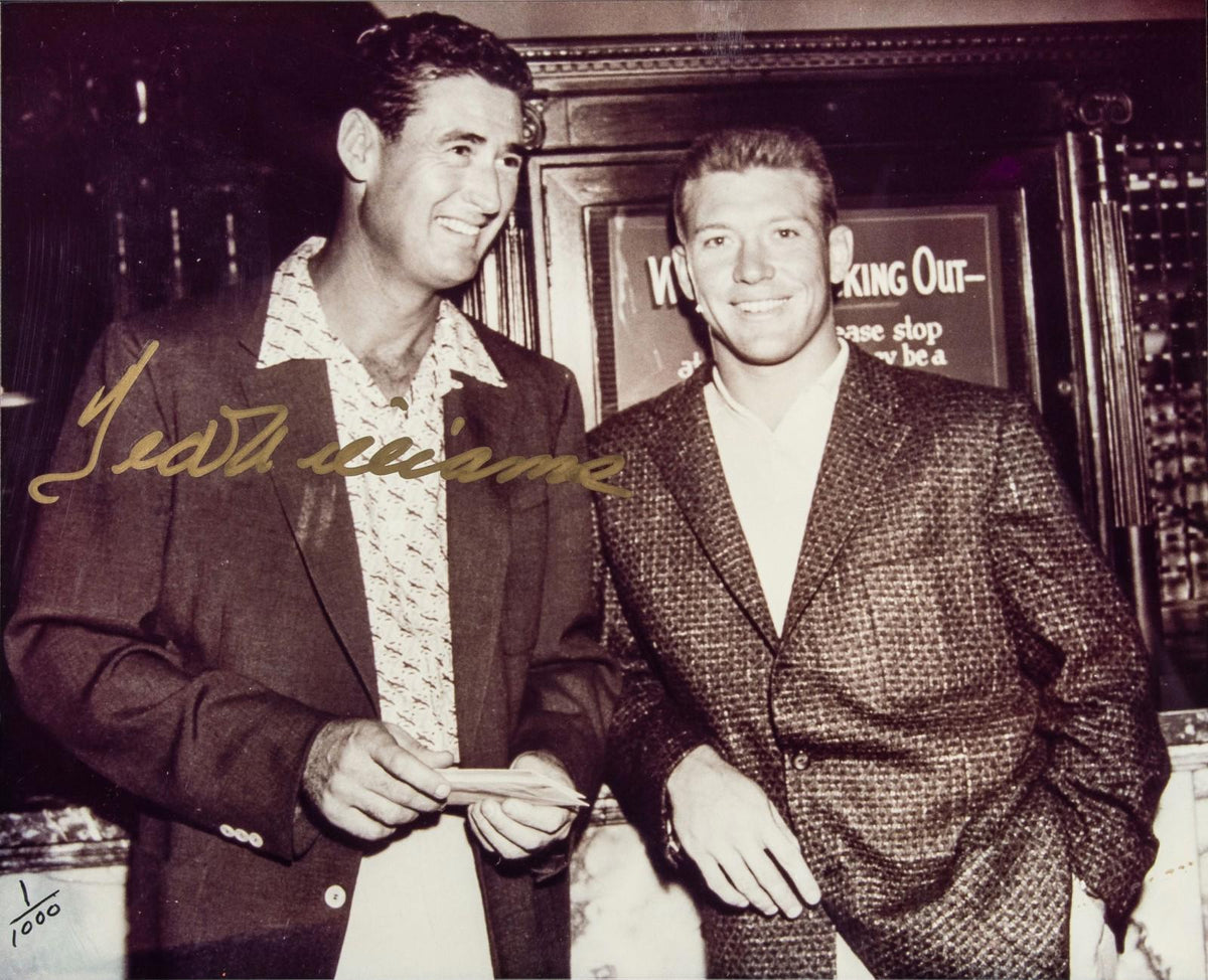 0730 P-8X10 Ted Williams Mickey Mantle Fac Auto Glossy Photo Fast Shipping BBL
