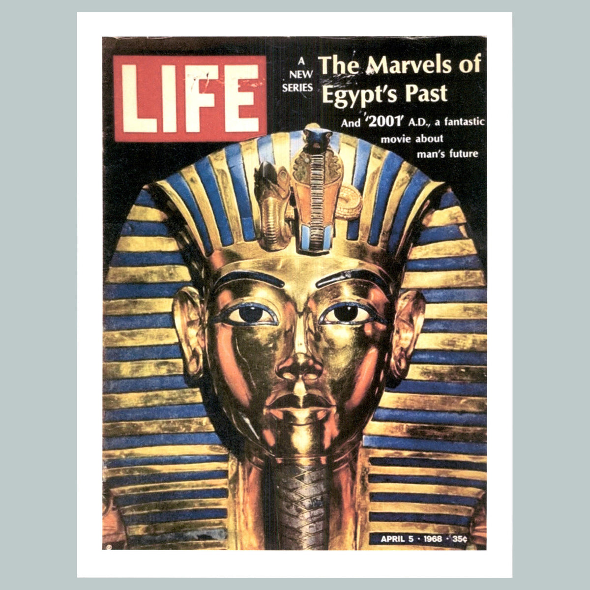 0126 P -8X10 King Tut Life Cover 1968 Glossy Photo Fast-Secure Shipping