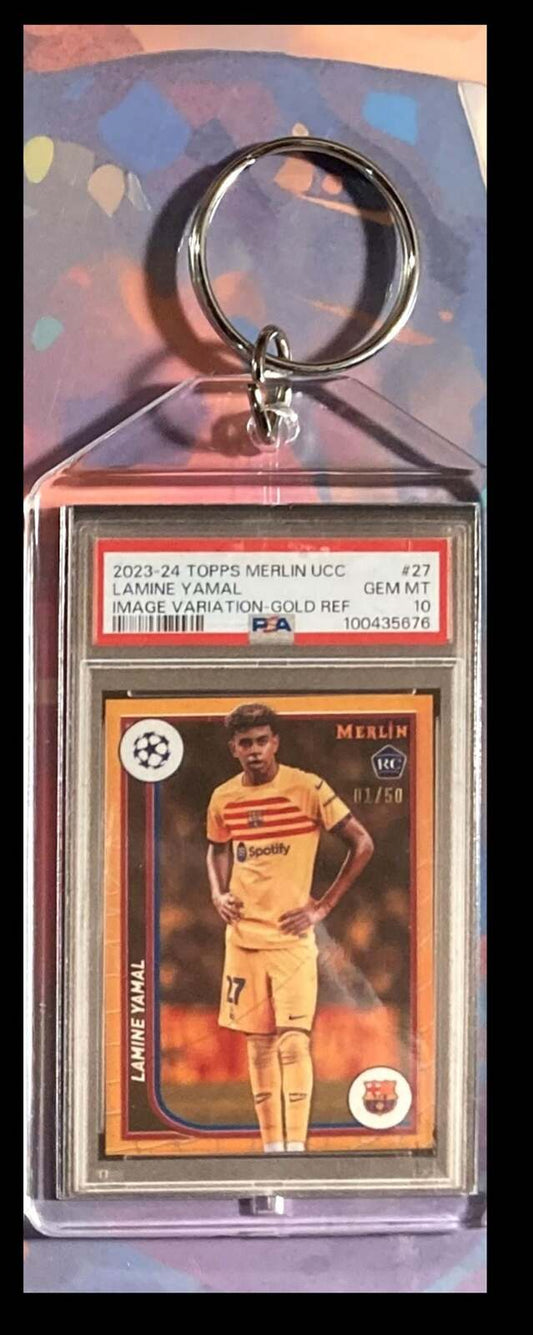3090 Lamine Yamal 2023 Topps Merlin UCC Image Variation Keychain-Great Gift