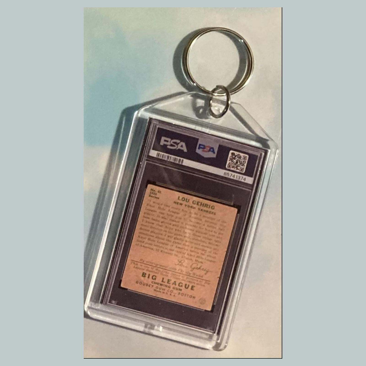 3630 Lou Gehrig 1934 Goudey Custom Hand Made Keychain