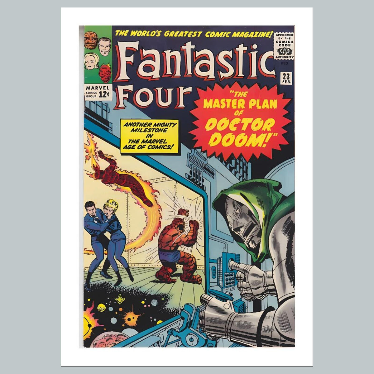 1969 Fantastic Four 8x10 Glossy Photo Comic Book Cover Fast-Secure Shipping