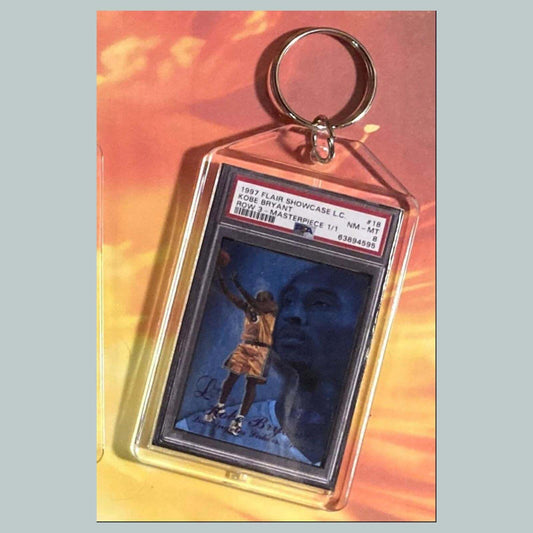 3691 Kobe Bryant 1997 Flair Showcase Masterpiece Custom Hand Made Keychain