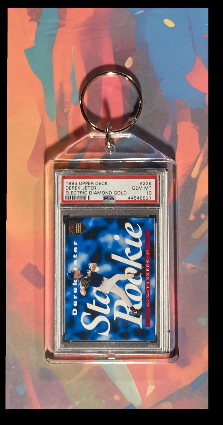 3012 Derek Jeter 1995 UD Diamond Gold  Custom Keychain Great Gift