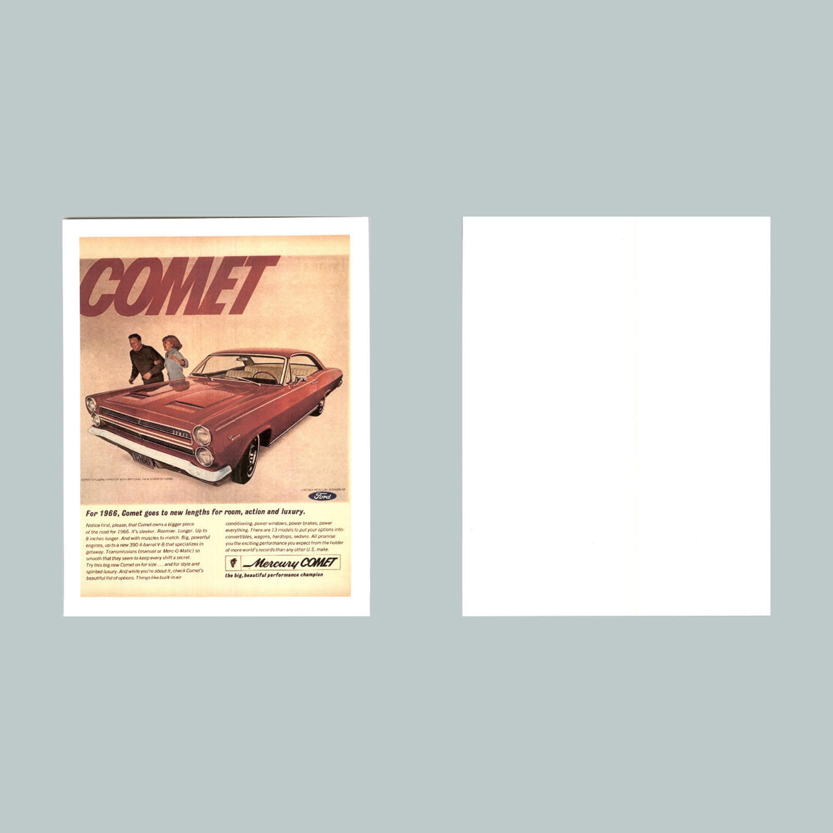 0105 P -8X10 Comet Ad Glossy Photo Fast-Secure Shipping