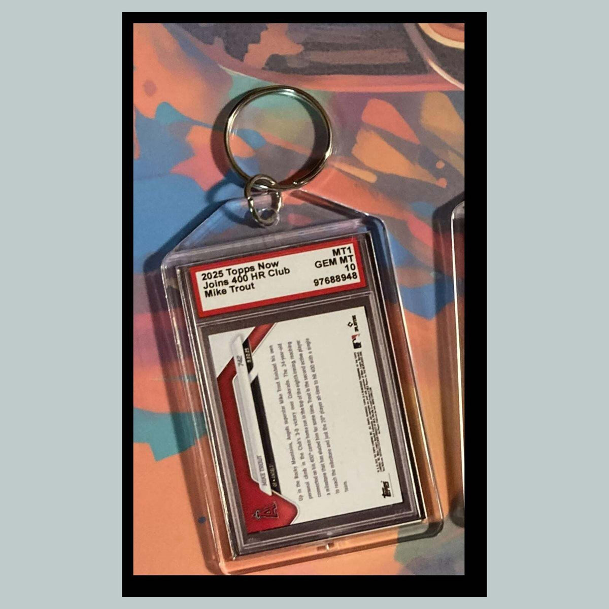 3525 Mike Trout Joins 400 Club 2025 Now Custom Made Keychain-Makes A Great Gift