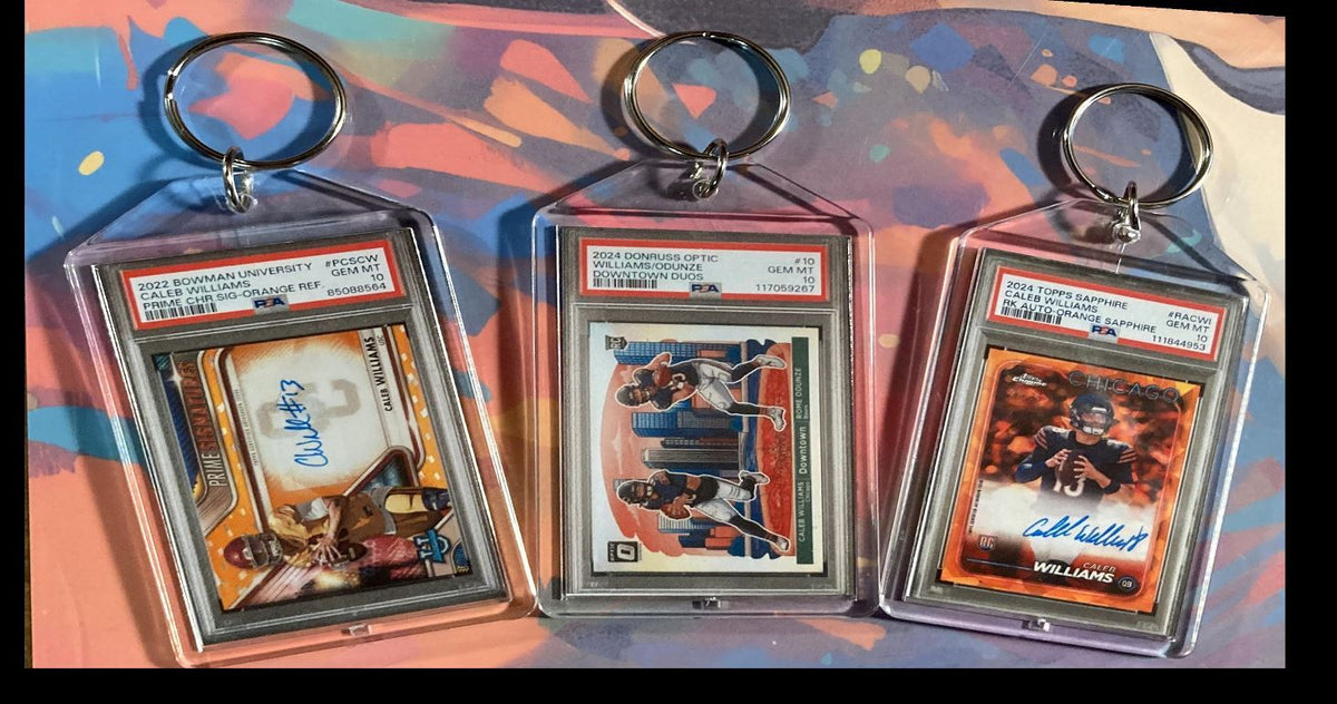 3149B Caleb Williams  3 Pack Bundle 3 Different Custom Novelty Keychains