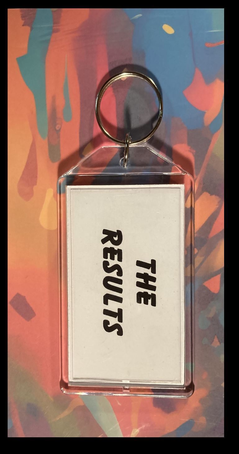 3351 Trump The Results As Expected  Custom Hand Made Keychain-Makes A Great Gift
