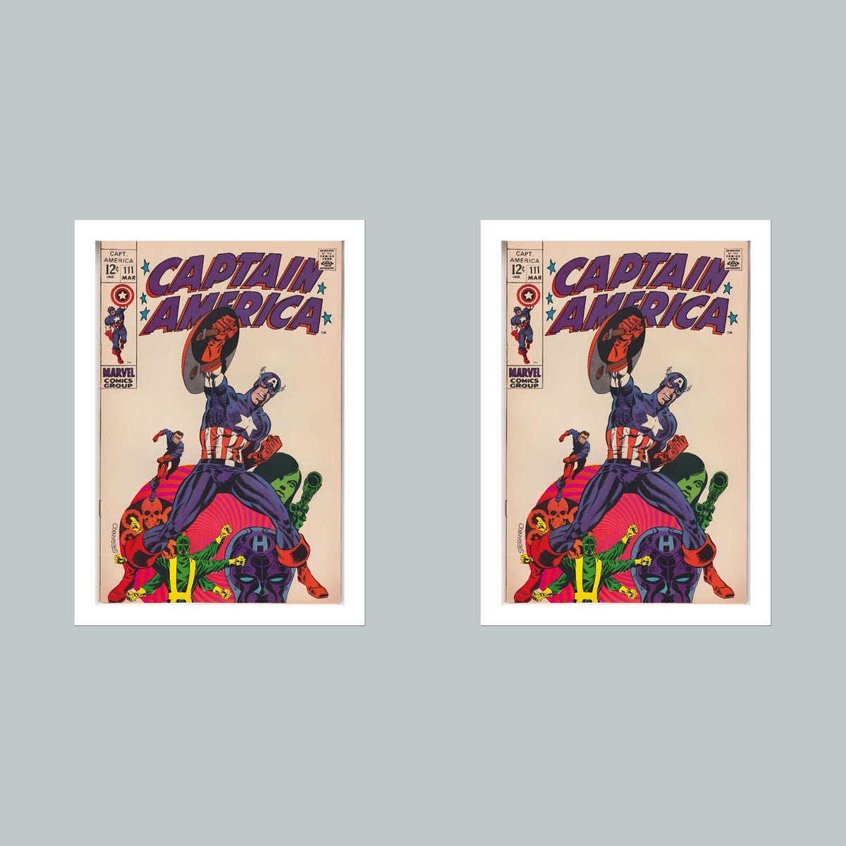 1942 Captain America 8x10 Glossy Photo Comic Book Cover Fast-Secure Shipping