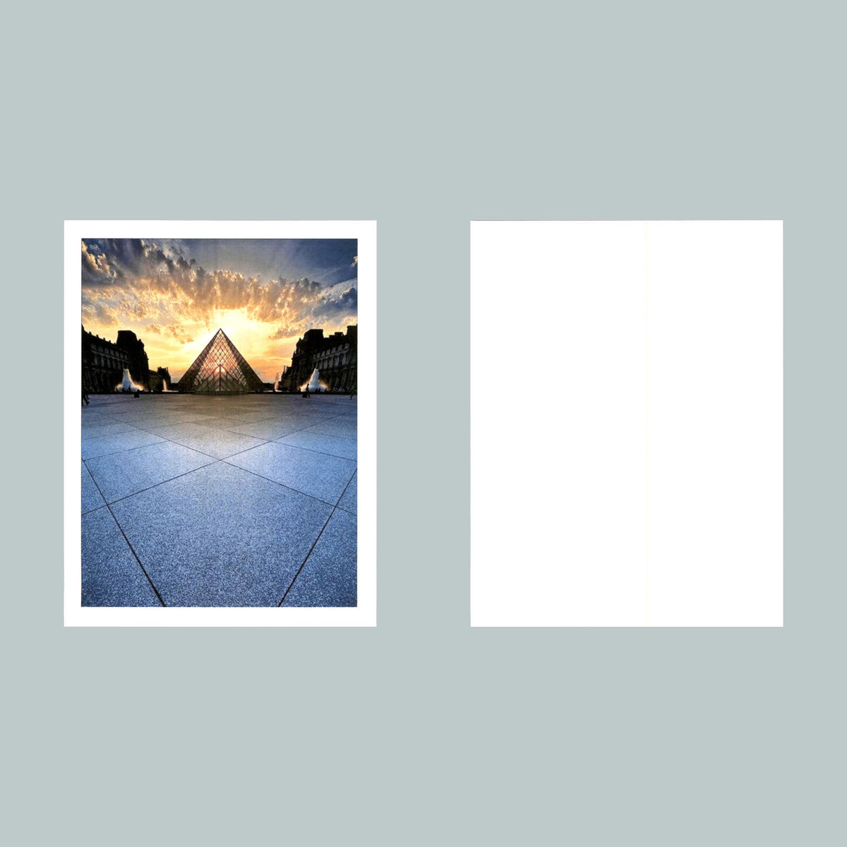 0078 P -8X10 Louvre Pyramid Glossy Photo Fast-Secure Shipping