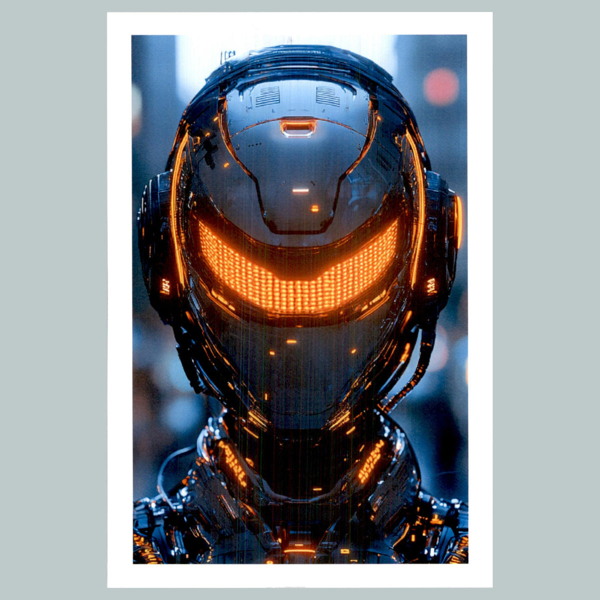 1187 Robot Helmet 8x10 Glossy Photo - Fast-Secure Shipping MS