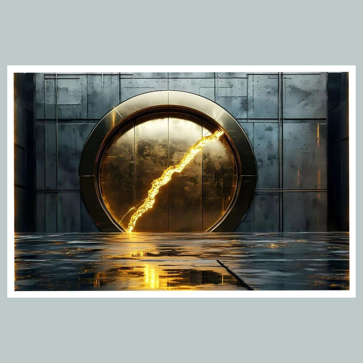0483 Gold Vault Cracked 8x10 Glossy Photo - Fast-Secure Shipping MS