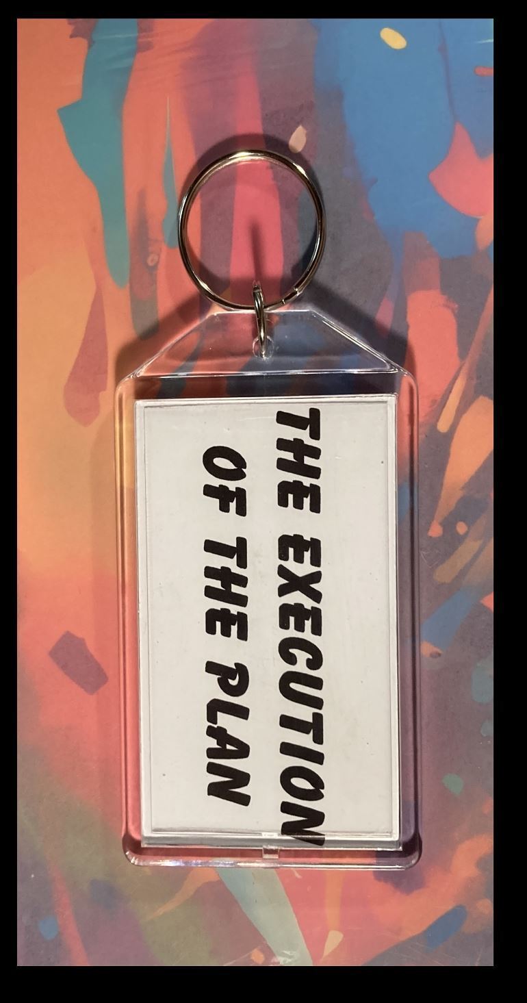3349 Trump The Execution Of The Plan Custom Hand Made Keychain - A Great Gift