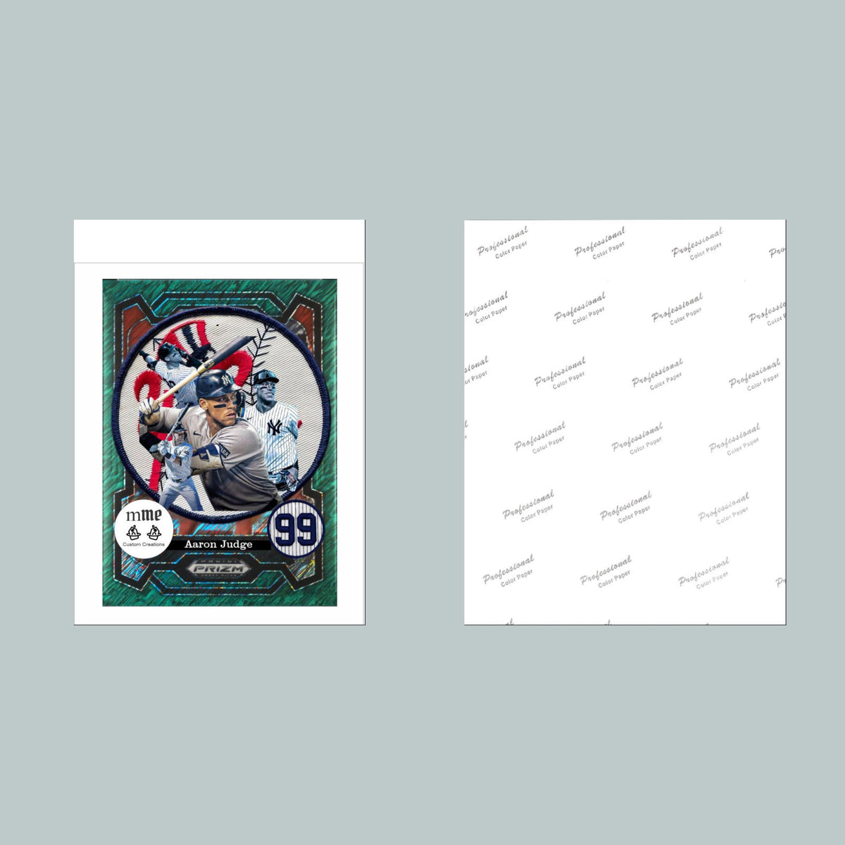 1130 P Aaron Judge Green Shimmer Mockup 8x10 Glossy Photo -Fast-Secure Shipping