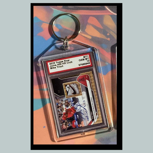 3525 Mike Trout Joins 400 Club 2025 Now Custom Made Keychain-Makes A Great Gift