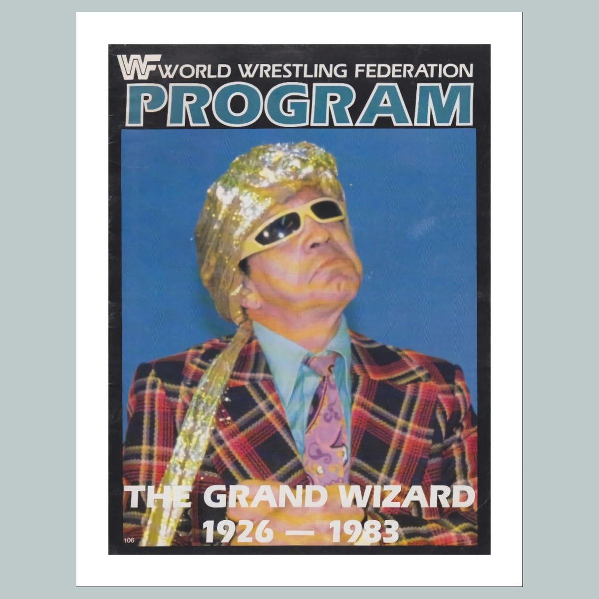1526 WWF Program The Grand Wizard 8x10 Glossy Photo Fast-Secure Shipping MS