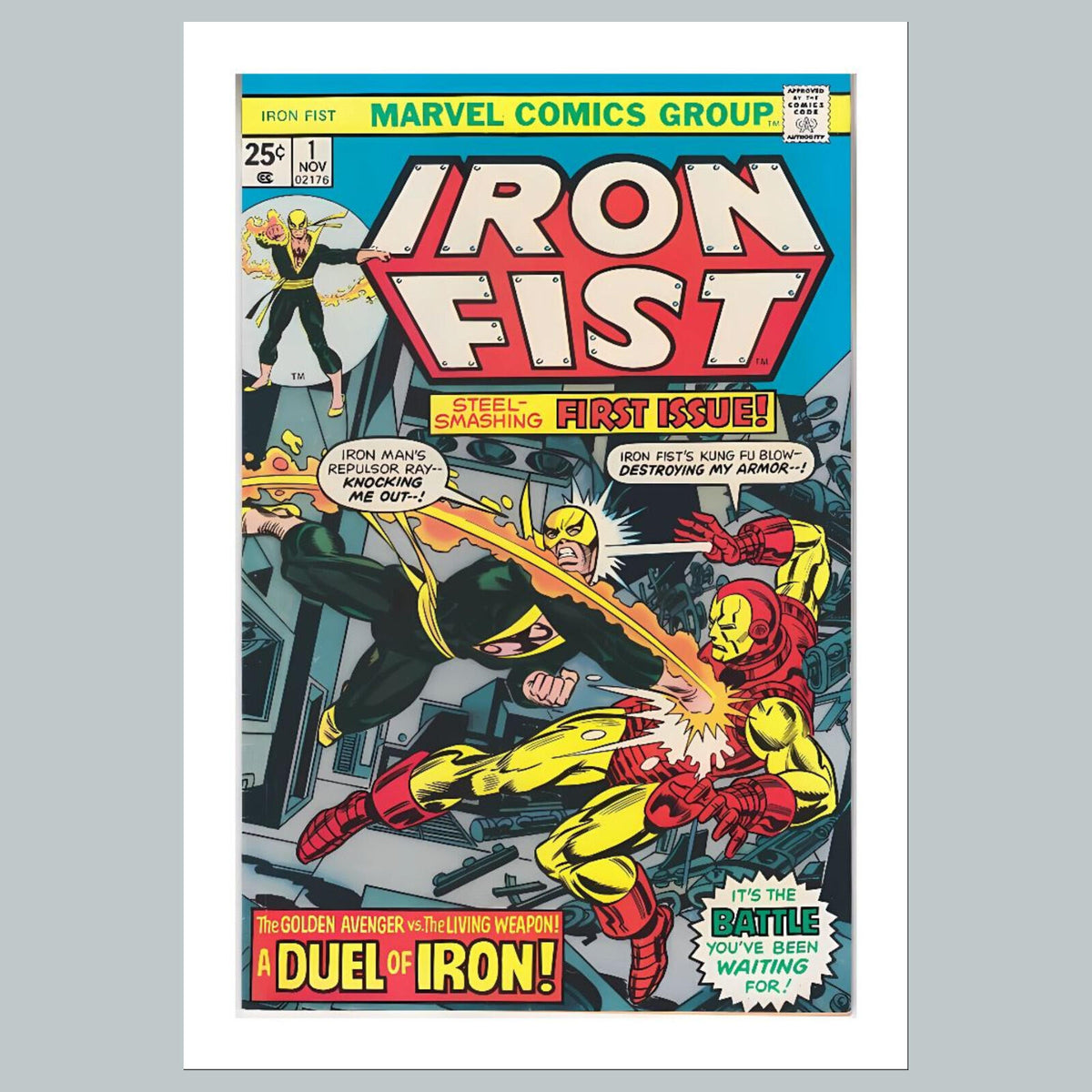 2091 Iron Fist 8x10 Glossy Photo Comic Book Cover Fast-Secure Shipping