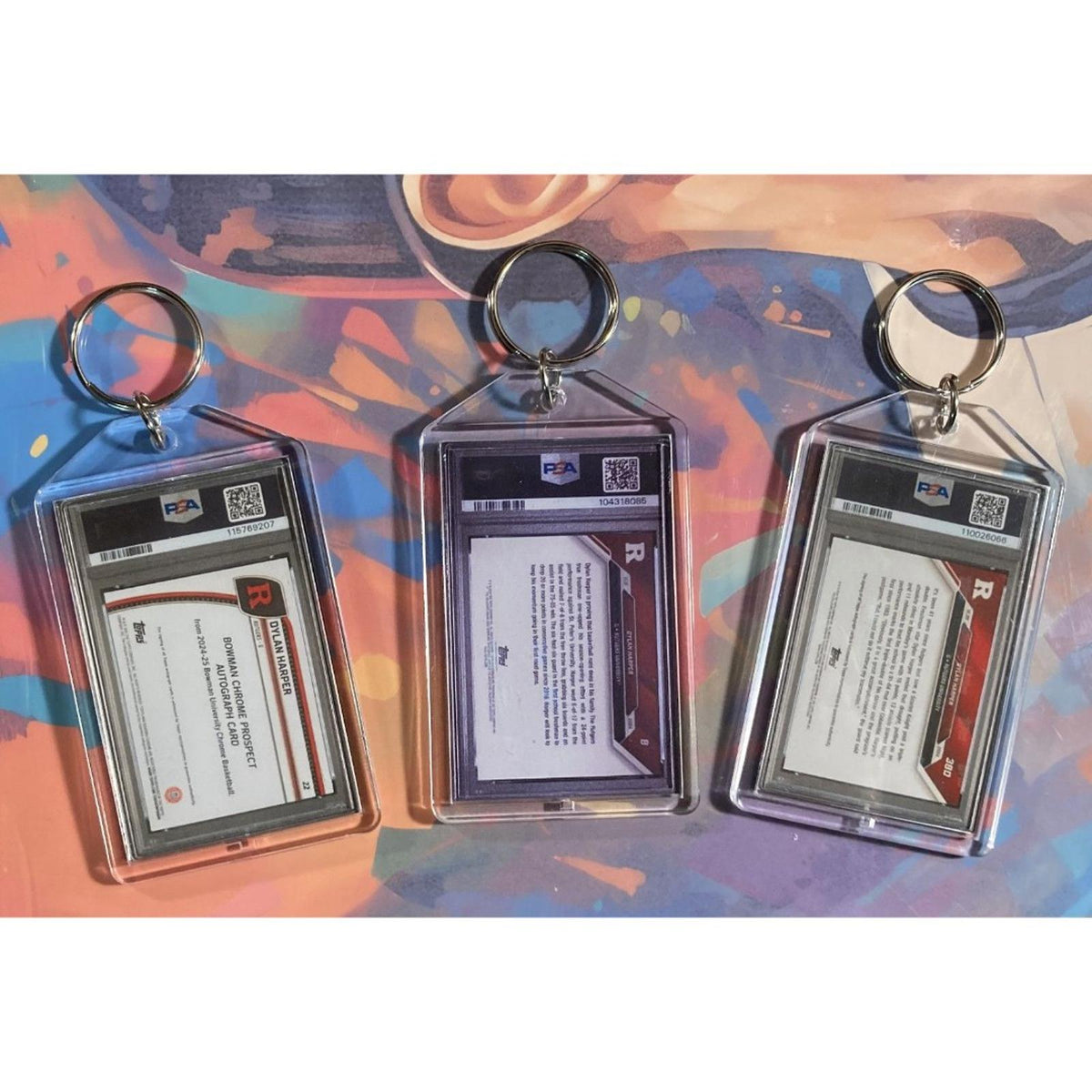 3162B Dylan Harper 3 Pack Bundle - 3 Different Custom Novelty Keychains -Gift