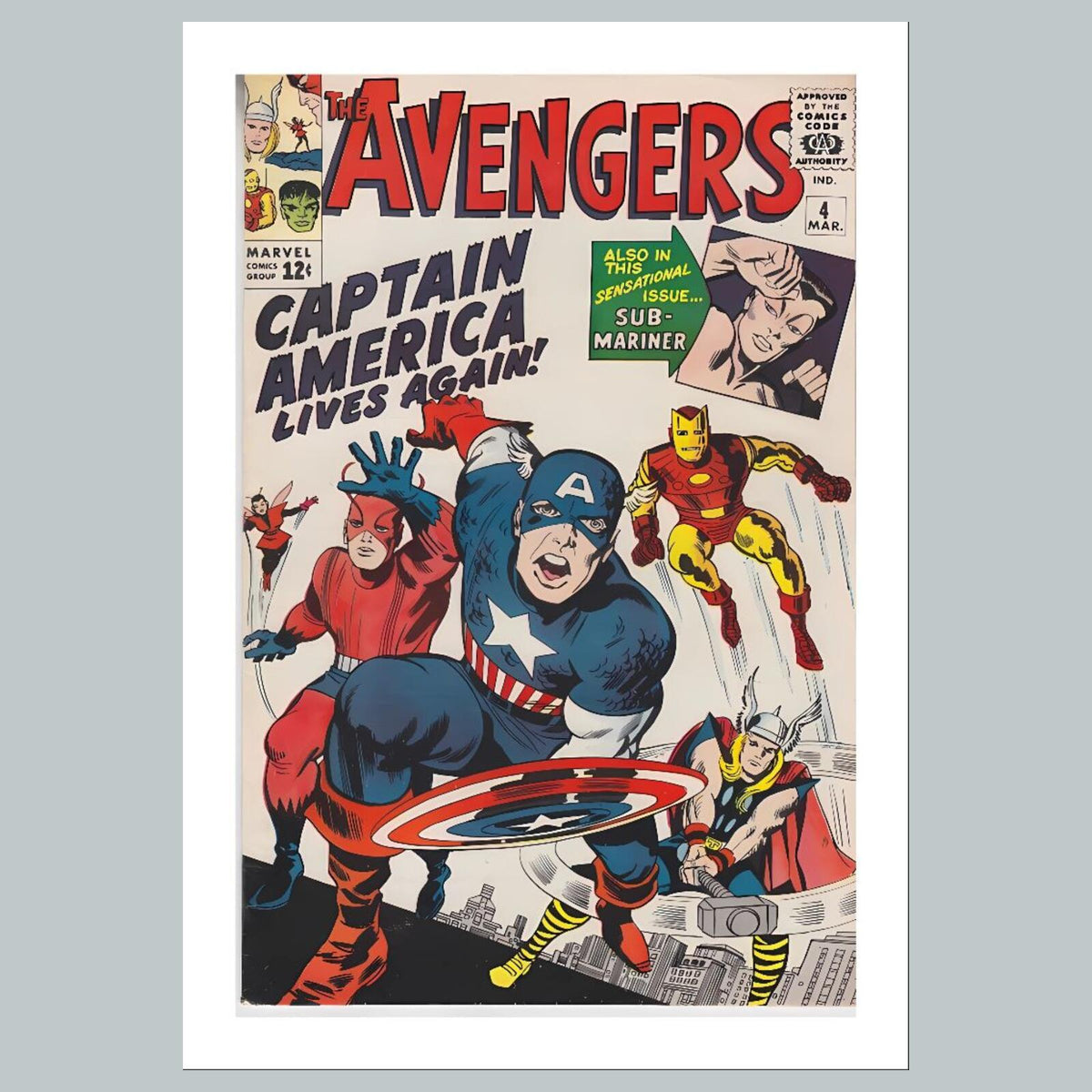 1830 The Avengers 8x10 Glossy Photo Comic Book Cover Fast-Secure Shipping