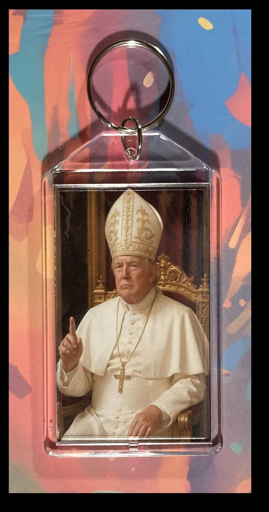 3287 Trump Pope Custom Hand Made Keychain-Makes A Great Gift