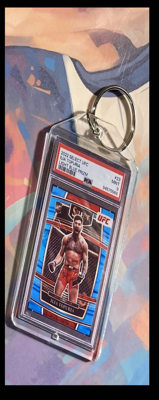 3096 Ilia Topuria 2022 Panini Select Blue Prizm