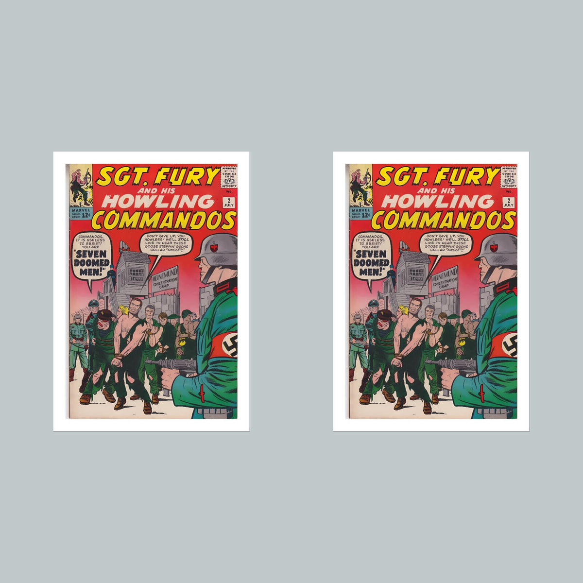 2395 Sgt Fury 8x10 Glossy Photo Comic Book Cover Fast-Secure Shipping