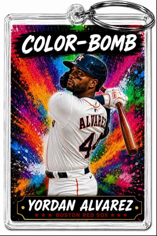 3890 Yordan Alveraz  Keychain | Color-Bomb | Custom  Photo Keychain No Nameplate