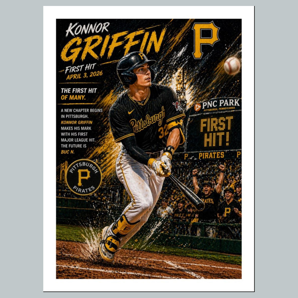 2584 Konnor Griffin 8x10 Custom Art Photo - Fast-Secure Shipping BBL