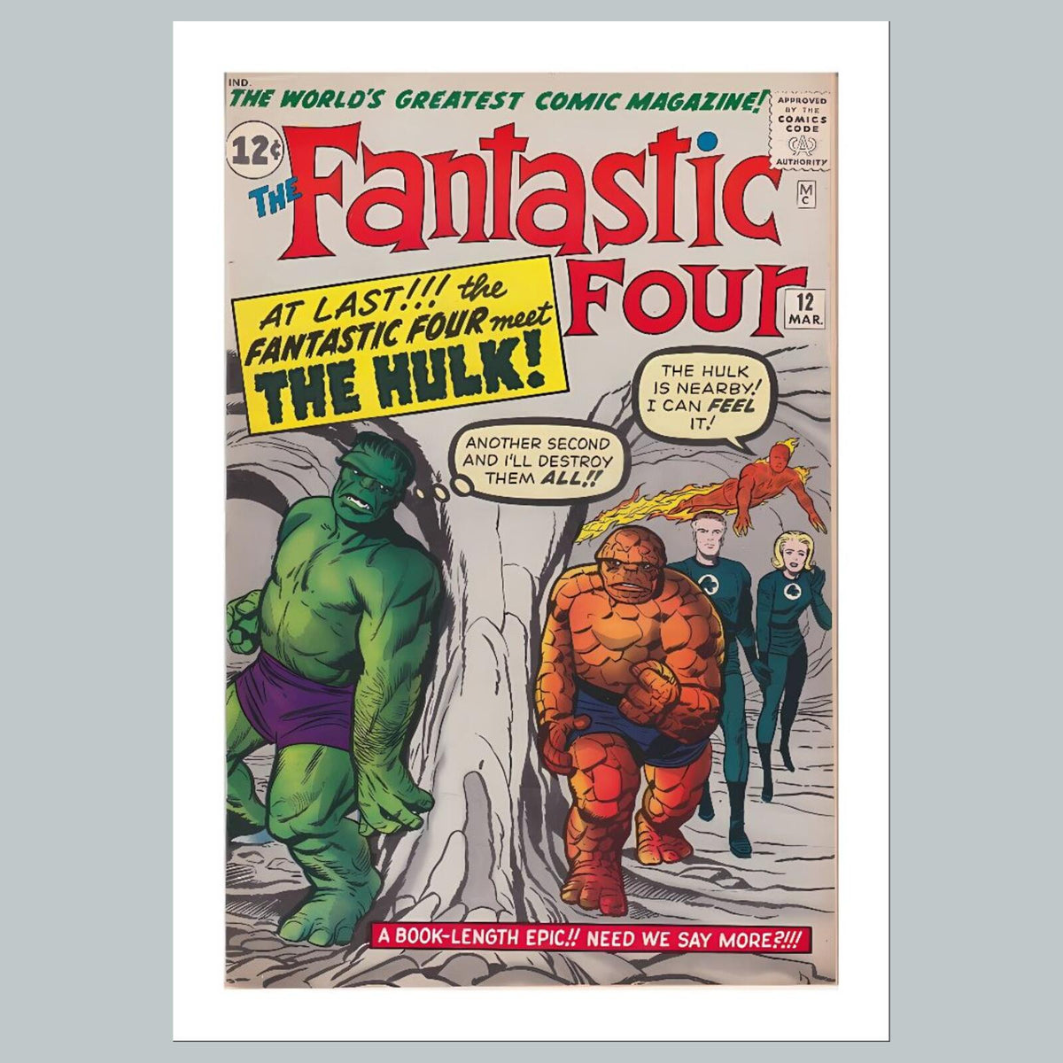 1955 Fantastic Four 8x10 Glossy Photo Comic Book Cover Fast-Secure Shipping