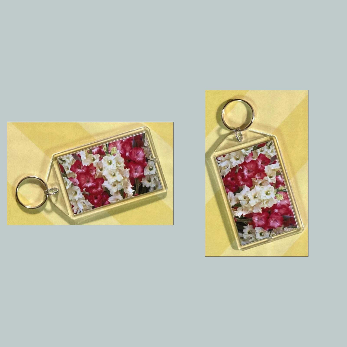 3705 Flowers - Gladiolus Custom Hand Made Keychain