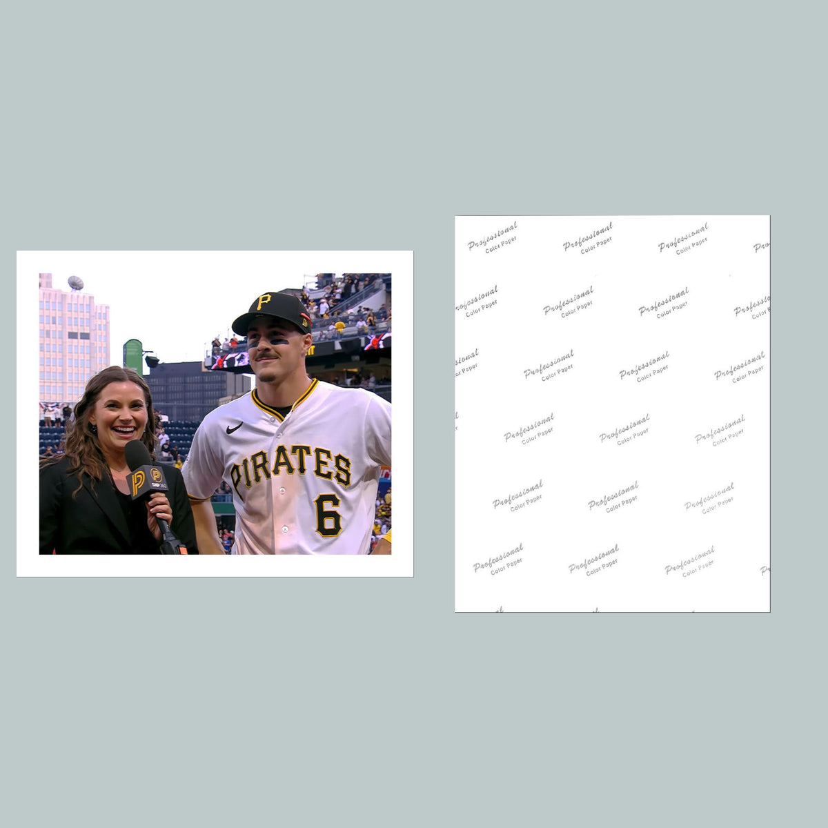 1580  8x10 Glossy Photo Konnor Griffin Debut 1st Hit Game Fast-Secure Shipping