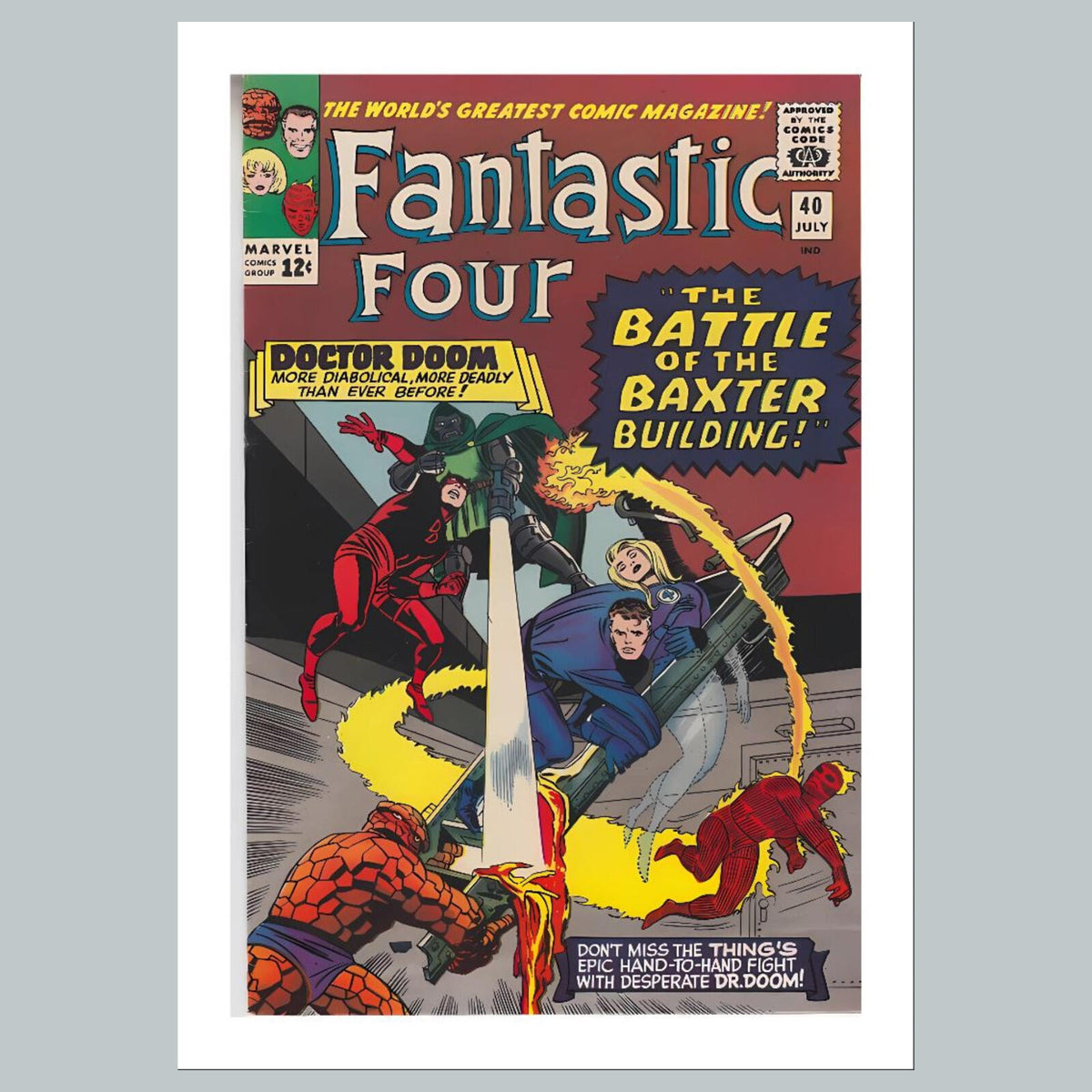 1983 Fantastic Four 8x10 Glossy Photo Comic Book Cover Fast-Secure Shipping