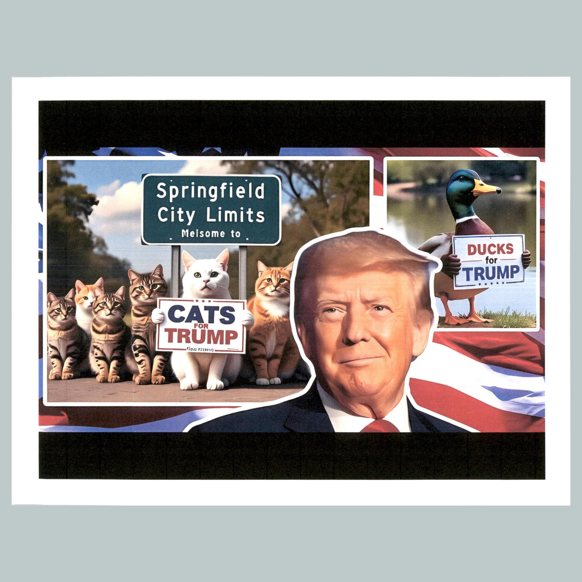 0187 P -8X10 Trump Springfield Glossy Photo Fast-Secure Shipping MS