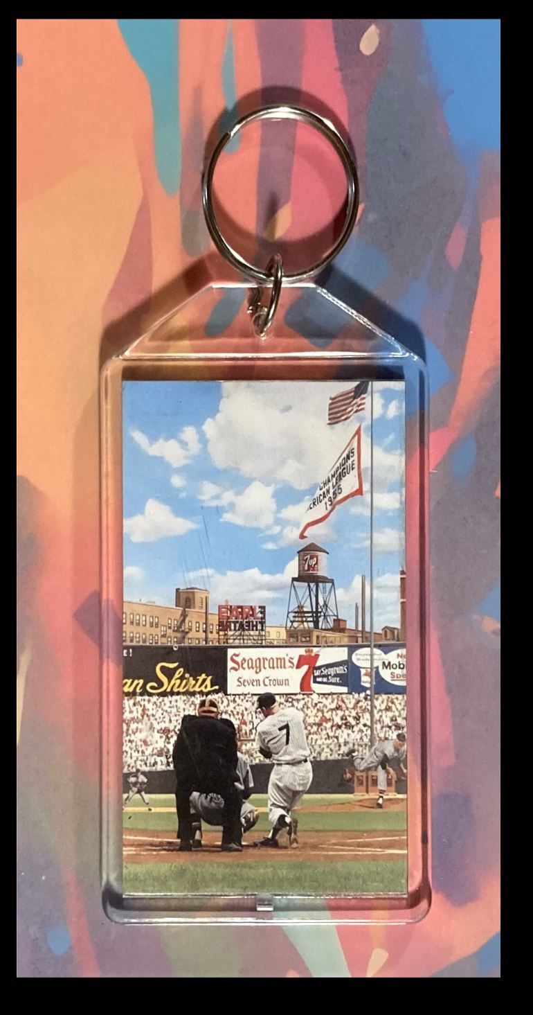 3282 Mickey Mantle Seagram's Custom Hand Made Keychain - Makes A Great Gift