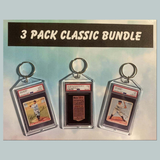 3632B Babe Ruth-Jackie Robinson-Lou Gehtig 3 Pack Custom Hand Made Keychains