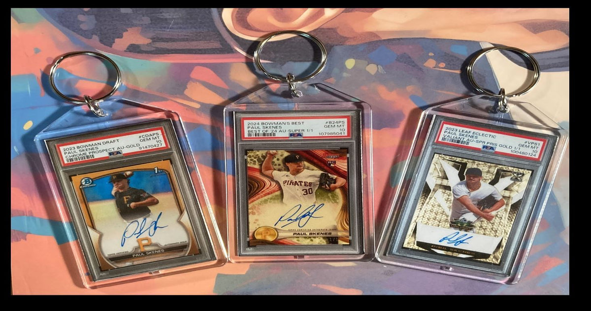 3142B Paul Skenes  3 Pack Bundle 3 Different Custom Novelty Keychains