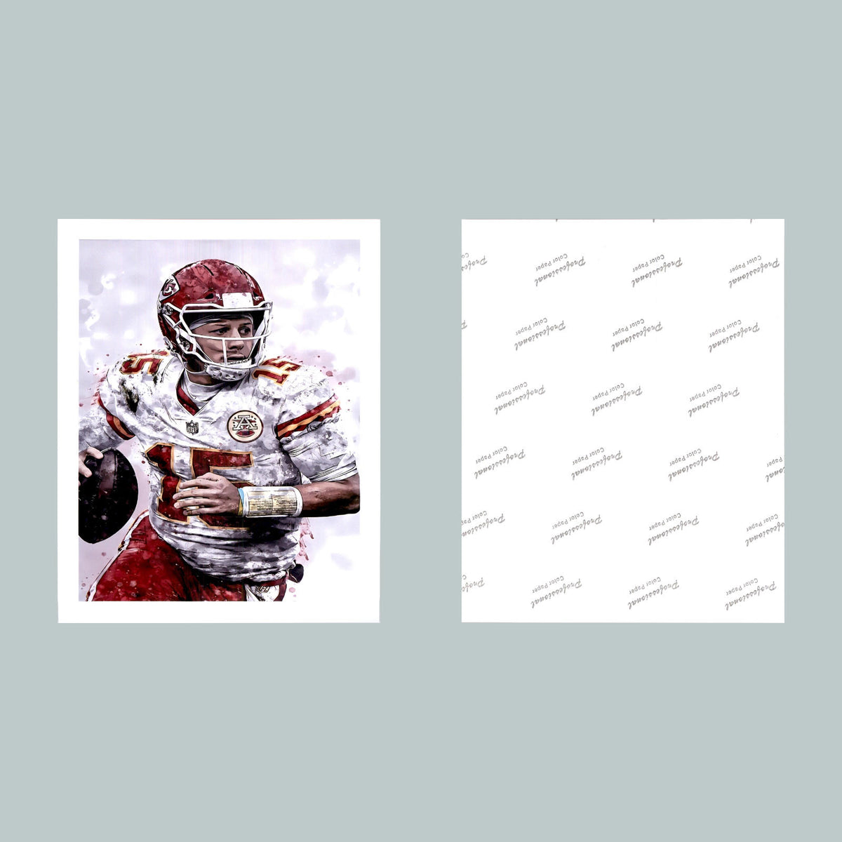 0516 8X10 Mahomes Painting Glossy Photo Fast-Secure Shipping FBL