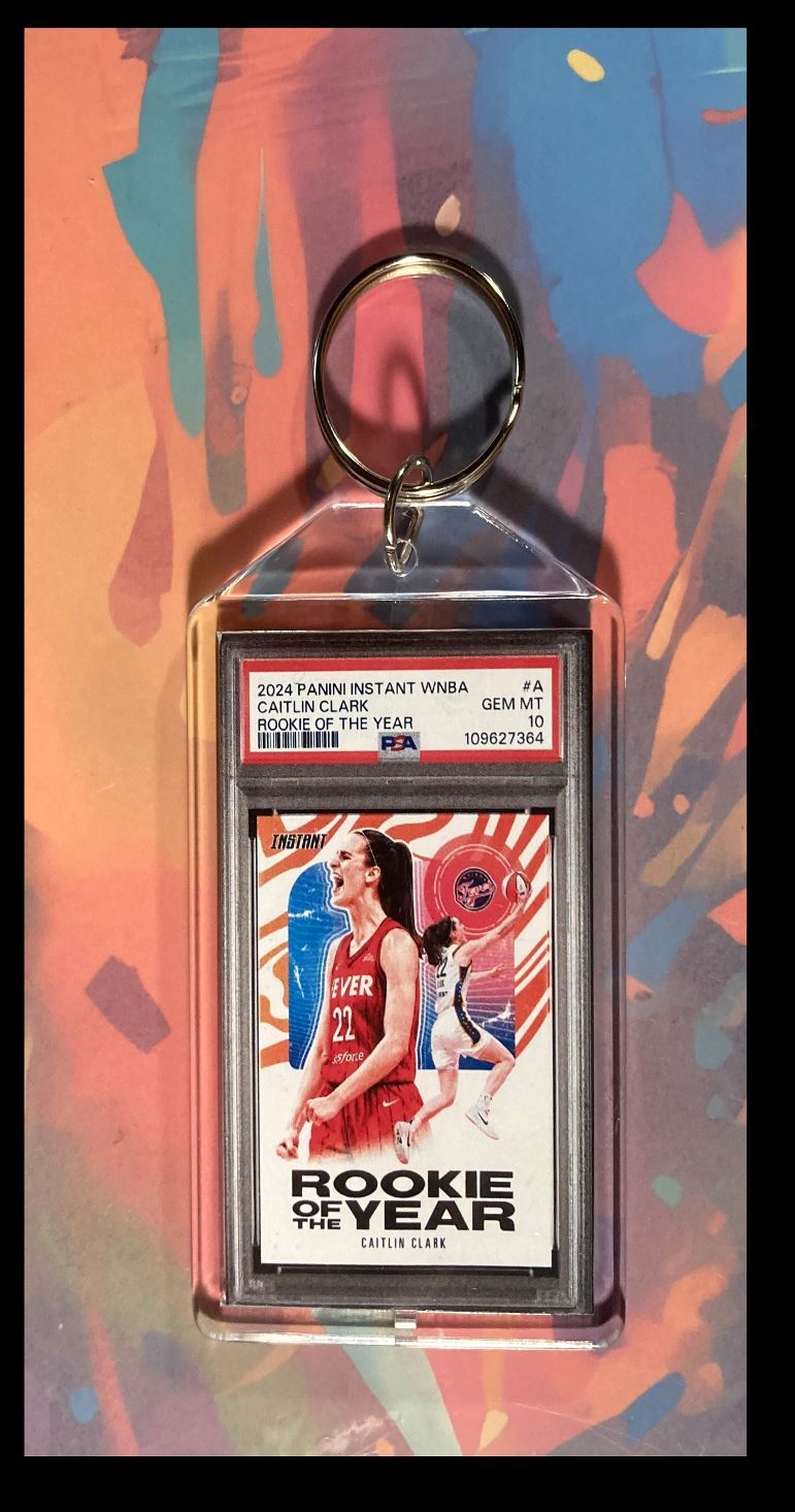 3019 Caitlin Clark 2024 Panini ROY Custom Keychain - A Great Gift