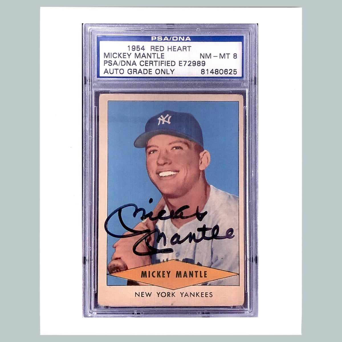 1179 8x10 Mickey Mantle Glossy Photo - Fast-Secure Shipping - Great Gift BBL