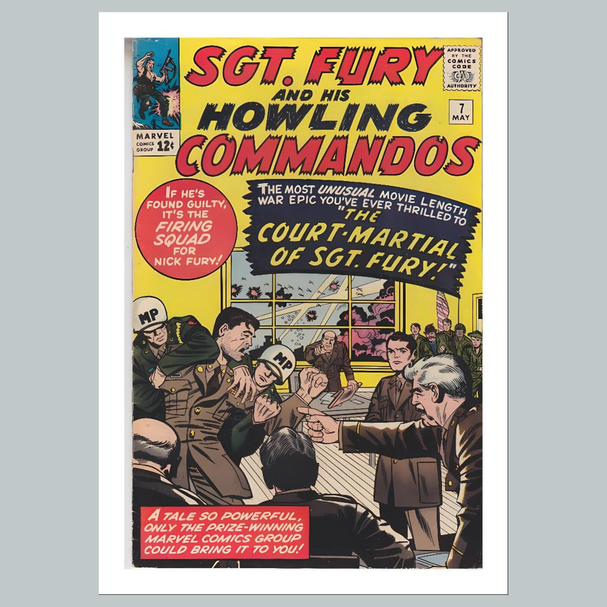 2378 Sgt Fury 8x10 Glossy Photo Comic Book Cover Fast-Secure Shipping