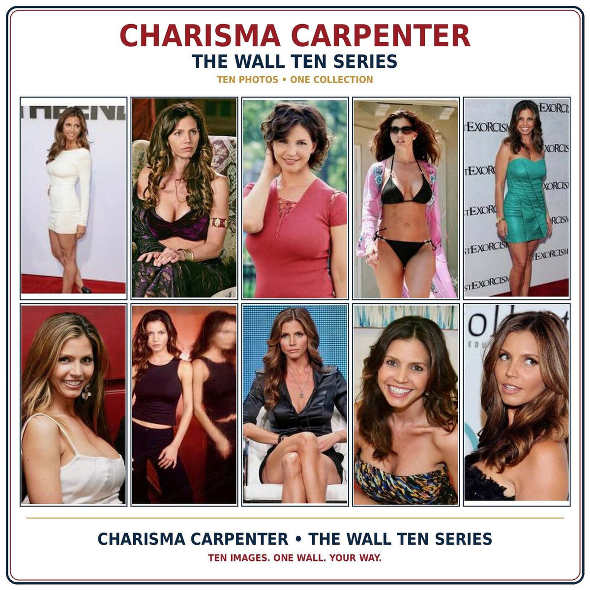 4201 Charisma Carpenter 4x6 Glossy Prints Complete Set of 10 Prints