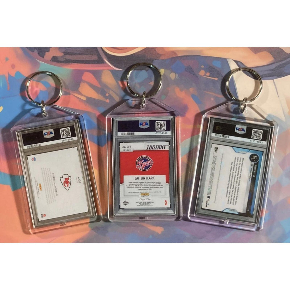 3190B Patrick Mahomes/Clark/Witt 3 Pack Bundle - 3 Different Novelty Keychains
