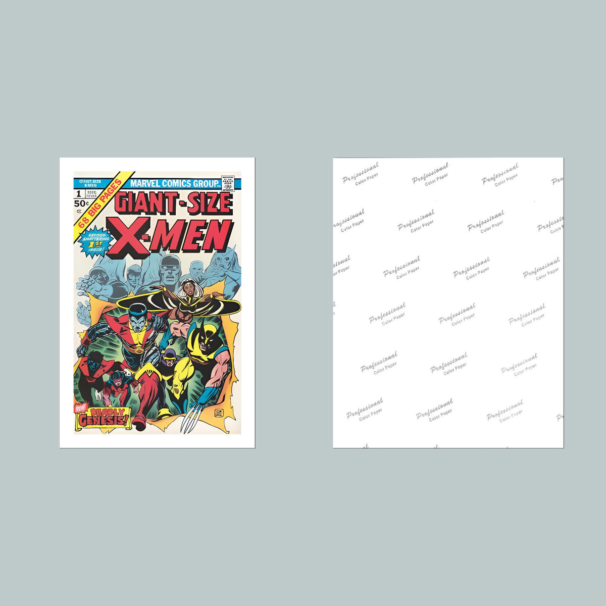 1591 X-Men Summer 1975 8x10 Glossy Photo Comic Book Cover