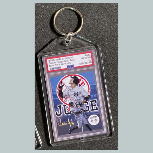 3792 Aaron Judge Gold Letters Auto Mockup Keychain