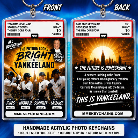 4617 The Future Looks Bright Yankees Jones/Lombard/Schlittler/Lagrange Keychain