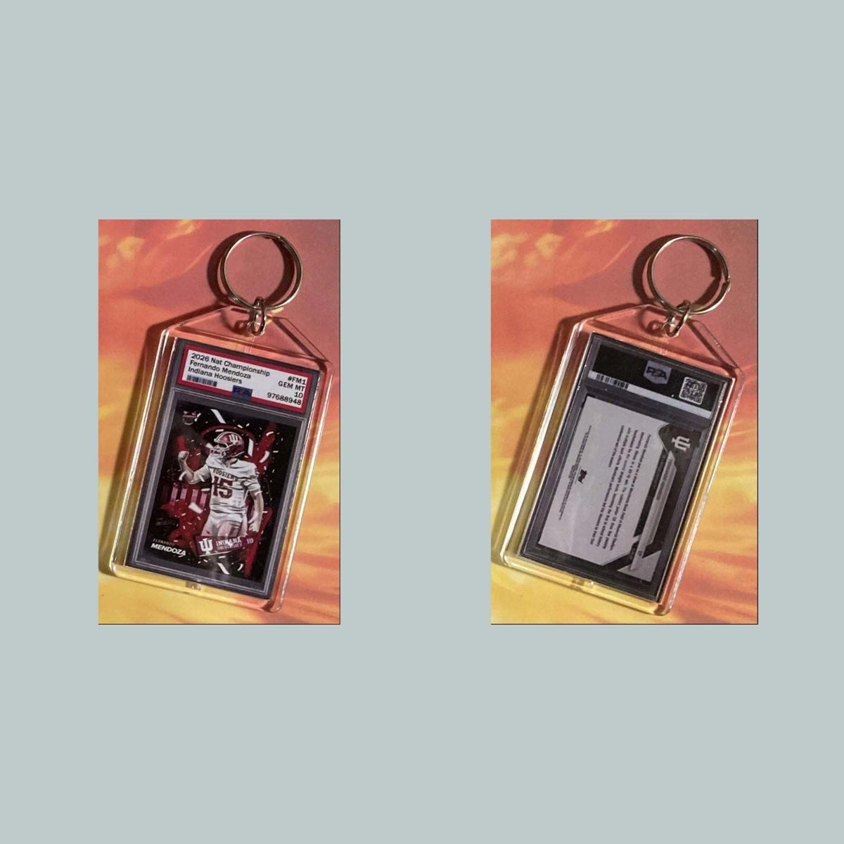 3728 Fernando Mendoza 2026 Nat Championship Mockup Custom Hand Made Keychain