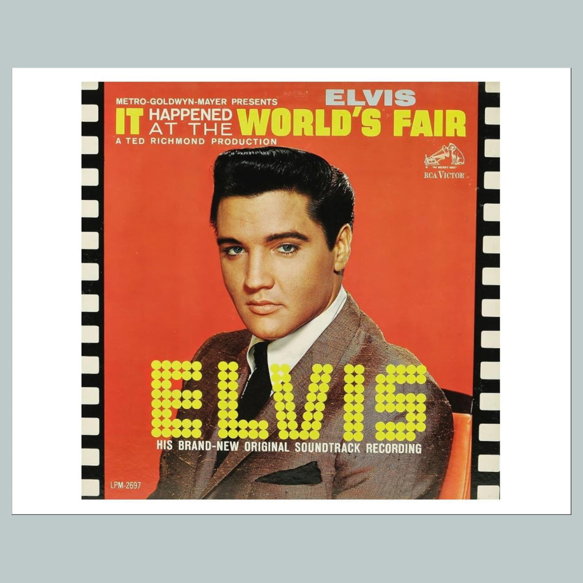 0943 P Elvis Presley: Worlds Fair 1963 8x10 Glossy Photo Album Cover MS
